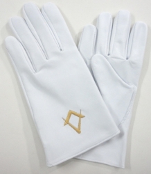 Masonic Leather Gloves